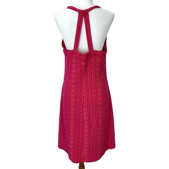 prana Quinn Dress Womens XL Fuchsia Lace Halter Sustainable Dopamine Dressing - Picture 5 of 13